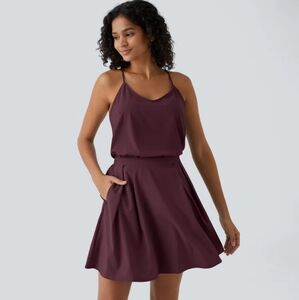 Halara dress, deep crimson, size small